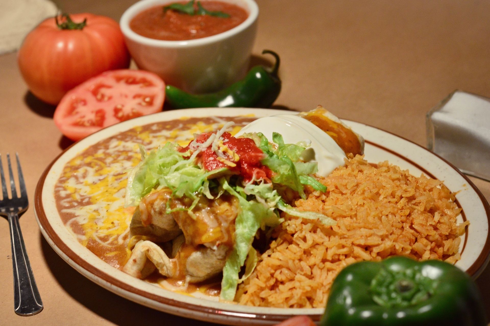 Combo dinner plate