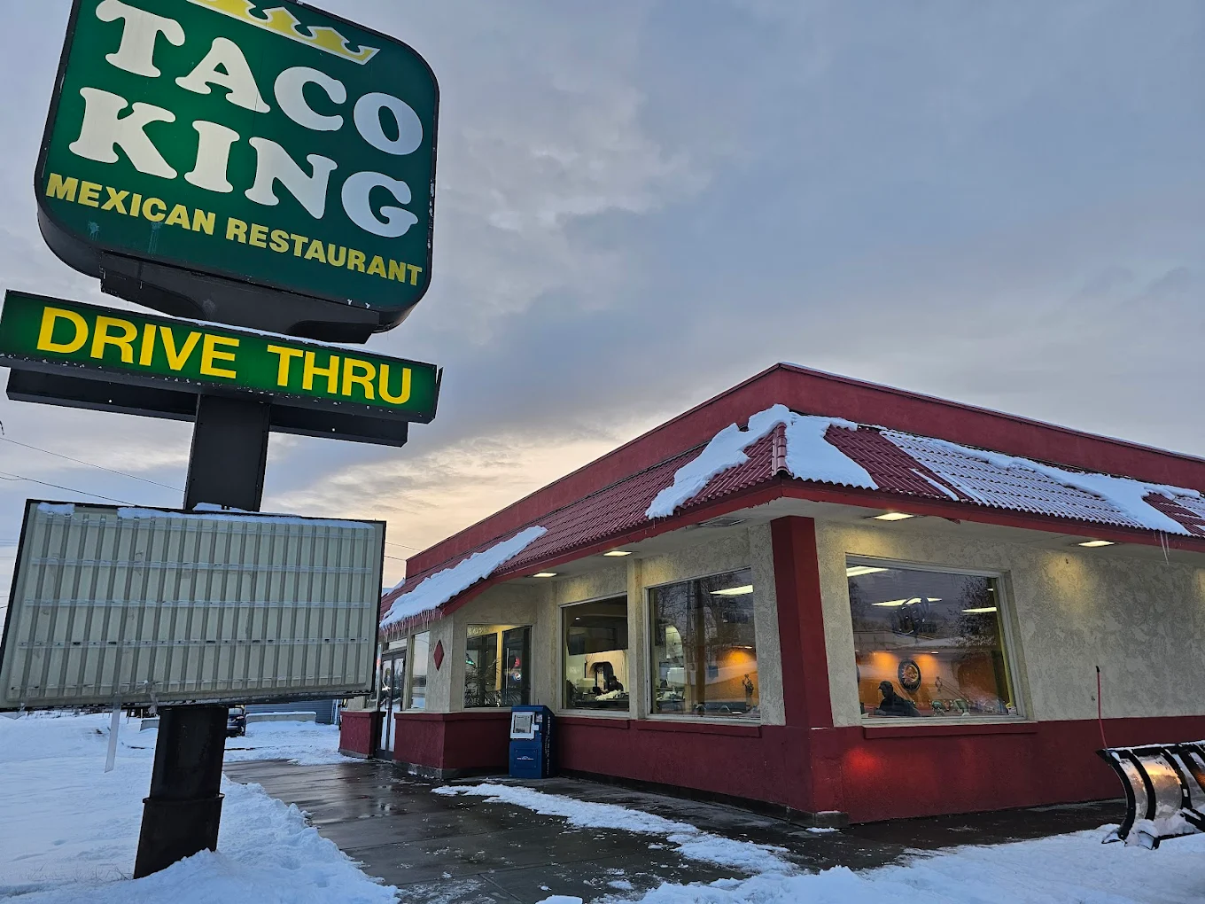 Drive-thru in Alaska snow